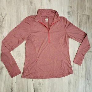 Roots Red Womans L  Full Zip Yoga/Running Jacket.